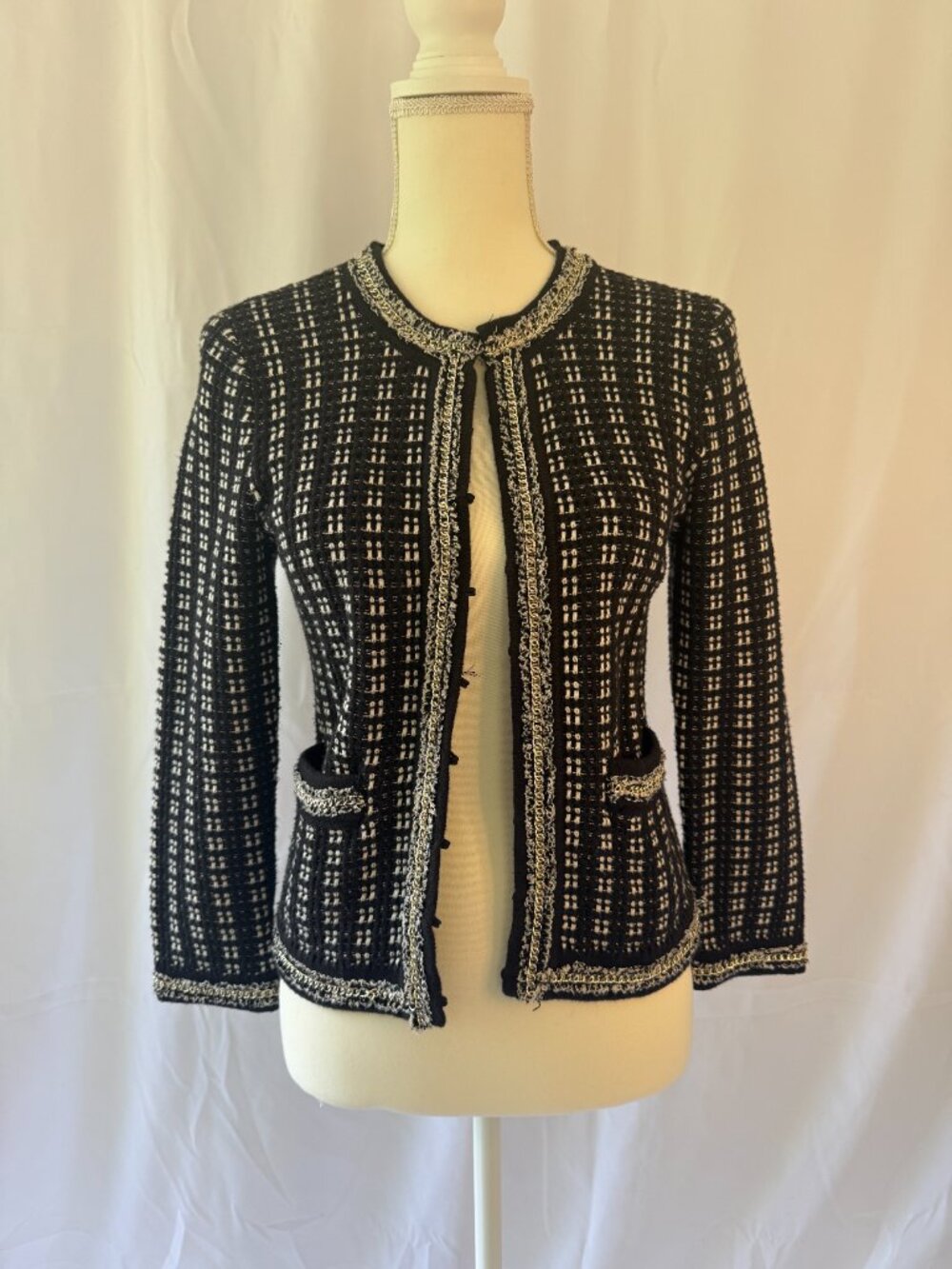 Alice + Olivia Tweed Cardigan
